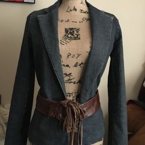Anja Flint Denim Jacket with belt (M)